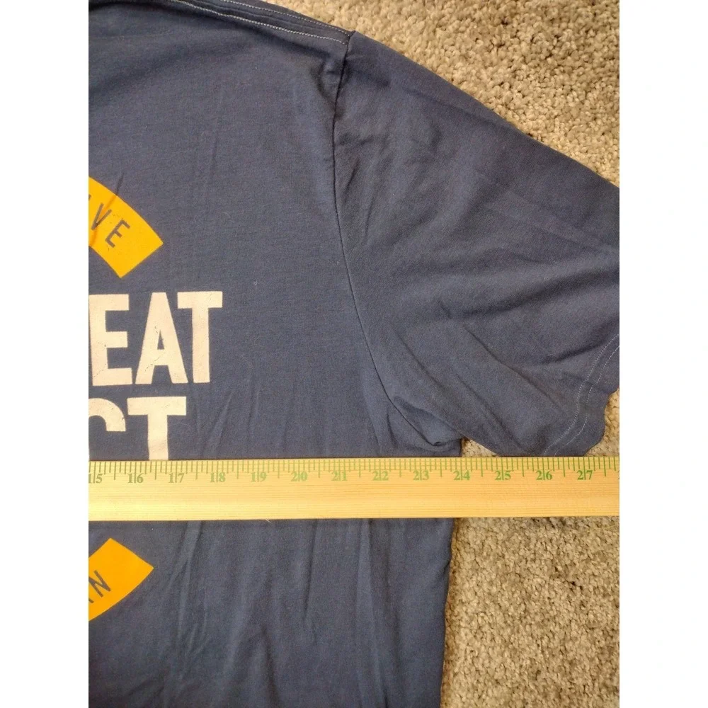 Under Armour Project Rock Blood Sweat Respect 2XL Short Sleeve Shirt Blue